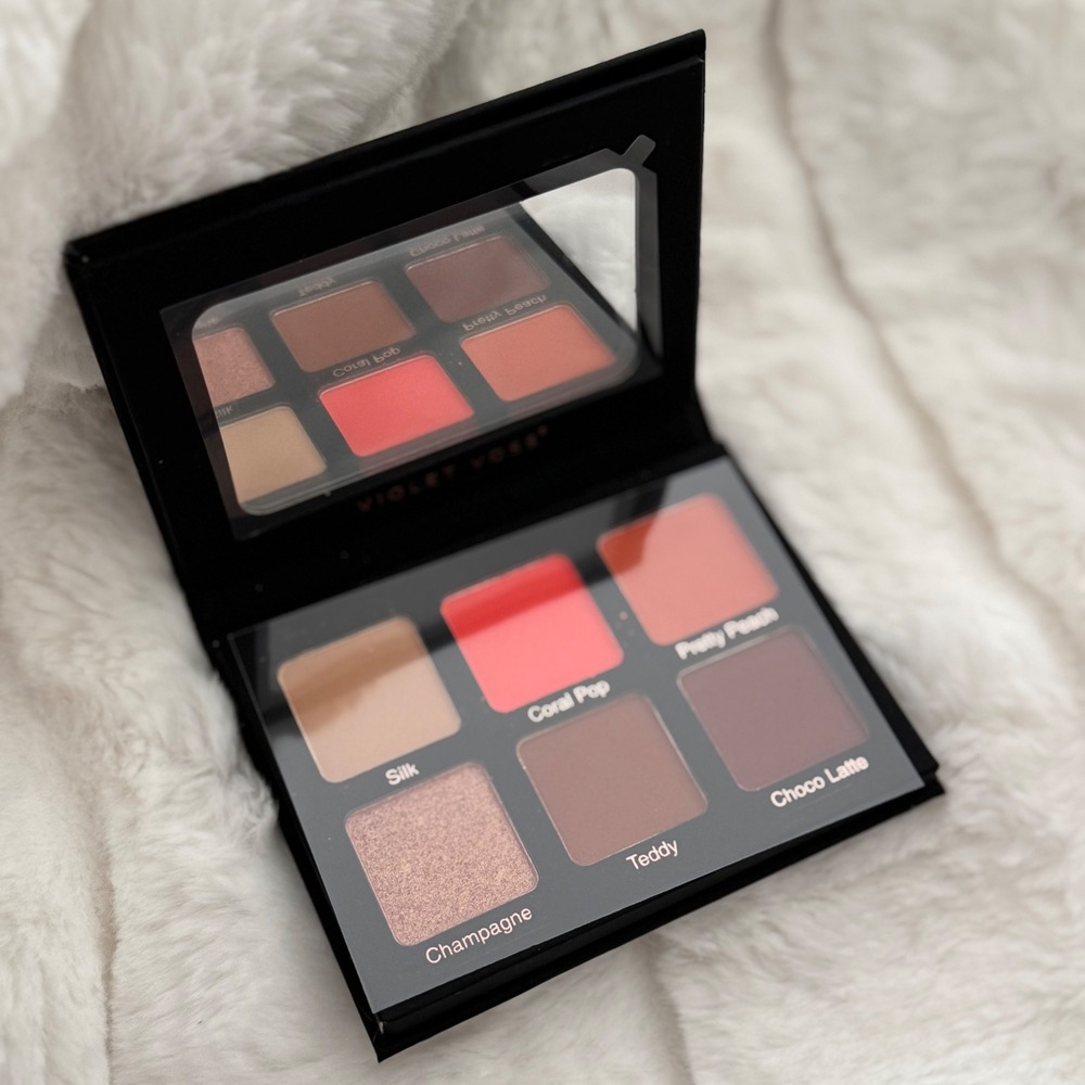 NEW Violet Voss Coral Pop 6 Color Eye Shadow & Pressed Pigment Palette - 7.8g